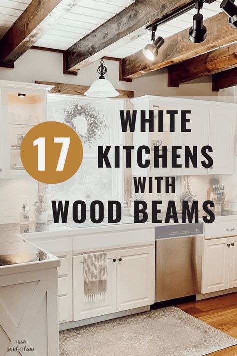 Beam Ceiling Kitchen, Wood Beam Ceiling Kitchen, Exposed Beams In Kitchen, Kitchen With Beam, Wood Beams In Kitchen, Kitchen With Beams, Beam In Kitchen, Exposed Wood Ceilings, Beams Ceiling