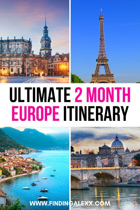 1 Month Europe Itinerary, 2 Month Europe Itinerary, Europe By Train Itinerary, Europe Interrailing Route, Europe By Train 2 Weeks, Southern Europe Itinerary, Train Routes Through Europe, Europe Train, European Itineraries