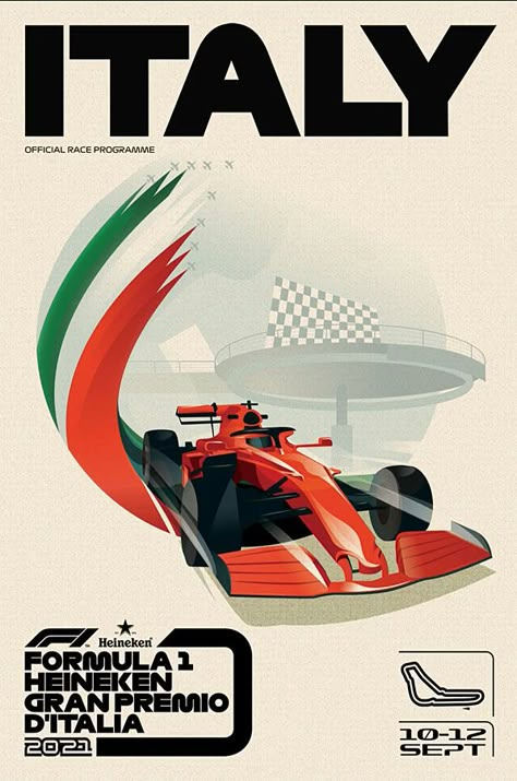 FORMULA 1 EVENT ARTWORKS 2021 F1 Illustration, F1 Room, F1 Poster Design, F1 Merch, Grand Prix Posters, Ferrari Poster, F1 Aesthetic, Italian Grand Prix, F1 Art