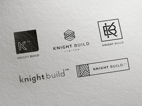 This week I’ve been working on some initial concepts for a new branding project at Green Chameleon HQ. Knight Build is a construction company who are involved with some of the largest and most pres... Sophisticated Branding, Typographie Logo, Construction Company Logo, Property Branding, Creative Tile, Logo Options, Construction Branding, Construction Logo Design, Italy Logo