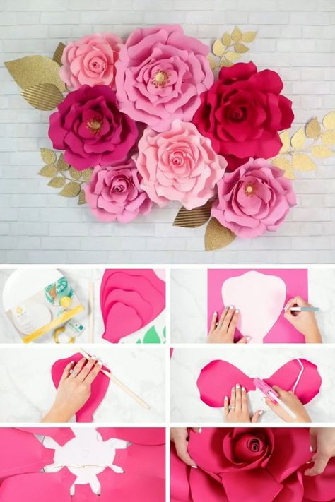 Valentines Day Craft Ideas, Aesthetic Hair Styles, Ideas De Papel, Enchanted Forest Prom, Beauty Salon Ideas, Valentines Day Craft, Paper Flowers Diy Easy, Origami Paper Craft, Paper Flower Patterns