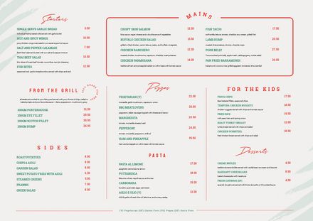 Cafe Menue Design Ideas, Menu Landscape Design, Landscape Menu Design, A3 Menu Design, Resturant Menue Ideas, Minimalist Menu Design, Pub Food Menu Design, Menu Landscape, Menu Examples Restaurant