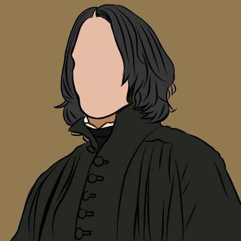 Severus Snape Painting, Severus Snape Silhouette, Severus Snape Drawing, Snape Silhouette, Snape Drawing, Harry Potter Infographic, Severus Snape Art, Harry Potter Coloring Pages, Harry Potter Painting