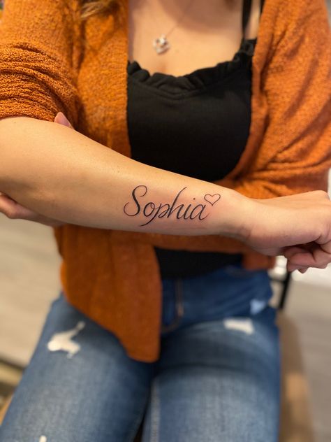 Naomi Tattoo Name, Sophia Tattoo Name, Sophia Tattoo, Sophia Name, Tattoos For Black Skin, Name Tattoo, Name Tattoos, Word Tattoos, Name Design