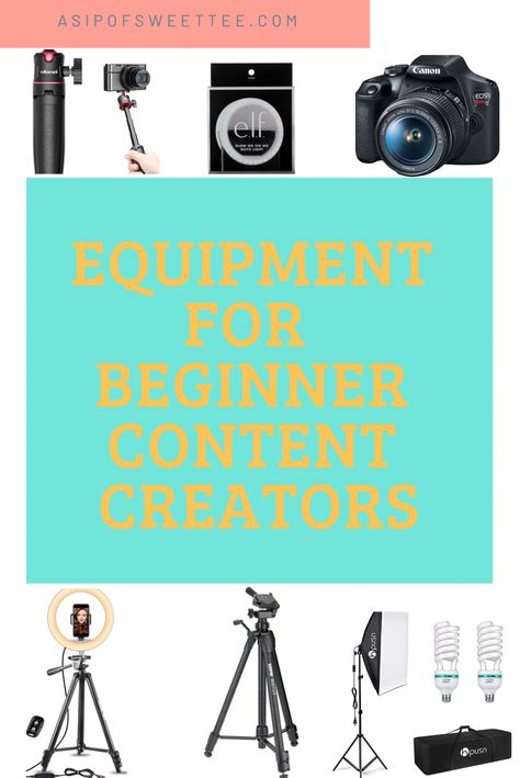 Affordable Equipment for Social Media Content Creators on a budget Film Equipment, Social Media Content Planner, Content Creation Tools, Home Recording Studio, Content Planner, Social Media Tool, Advertising Photography, Media Content, Content Creators