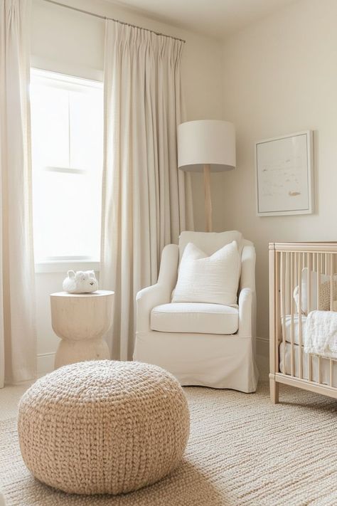 Welcome guests with a stylish and inviting neutral entryway. Combine soft hues of beige and white with natural wood elements for a warm and welcoming first impression. 🚪🌿✨ #NeutralEntryway #WelcomingSpaces #HomeDecor #FirstImpressions Tan Nursery, Beige Nursery, Nursery Paint Colors, Nursery Paintings, Nursery Baby Room, Grey And Beige, Neutral Colors, Baby Room, Natural Wood