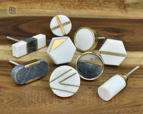 Granite Accessories, Marble Dresser, Marble Drawer, Stone Cabinet, Knobs For Cabinets, Marble Knobs, Dresser Drawer Knobs, Gold Knobs, Drawer Pulls And Knobs