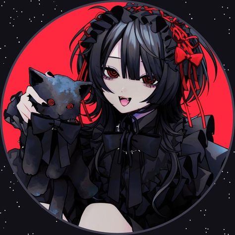 Vampire Pfp, Vampire Girl, Anime Goth, Emo Pfp, Emo Art, Vampire Girls, Picture Icon, Dnd Characters, Gothic Lolita