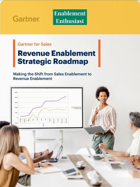 Gartner produced a report indicating the industry making a shift from sales enablement to revenue enablement and becoming more strategic. Sales Enablement, Strategic Roadmap, How To Plan