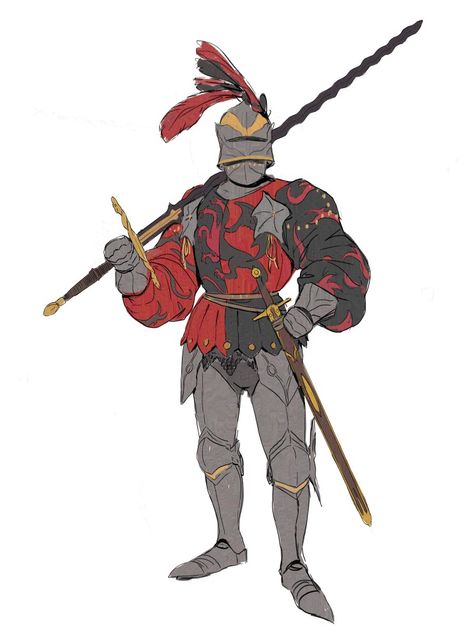 Medevial Knight, Medieval Armor Concept Art, Saxon Armor, Landsknecht Art, 13th Century Knight, 16th Century Armor, Medieval Knight Art, Spanish Knight, Knight Character Design