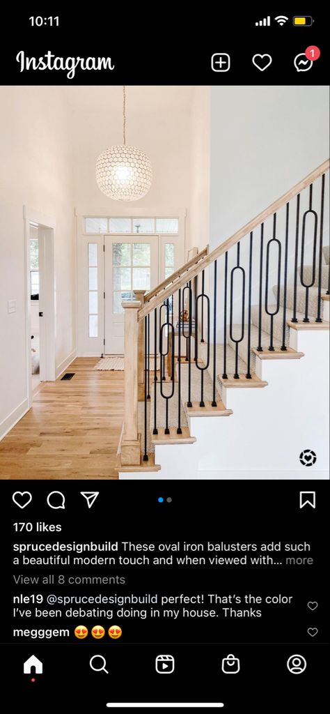 Split Oval Baluster, Iron Balusters, Arizona, Stairs, Split, Black And White, 10 Things, White, Color