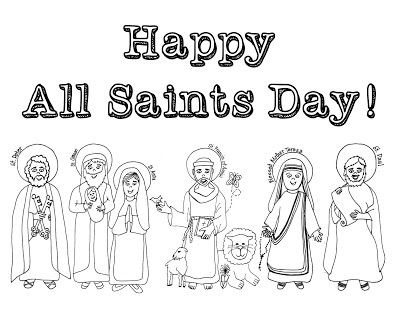 Look to Him and be Radiant: 12+ Ideas for Celebrating All Saints Day- All Saints' Day coloring page Faith Activities, Ccd Activities, Religion Activities, Saints For Kids, Saint Coloring, Catholic Education, Saints Days, All Souls Day, Faith Formation