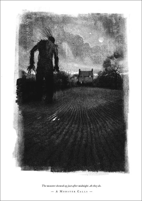 A Monster Calls - 1 A Monster Calls, Kids Novels, World Of Darkness, Dark Matter, Art Challenge, Artist Books, Dark Art, Interesting Art, Written By