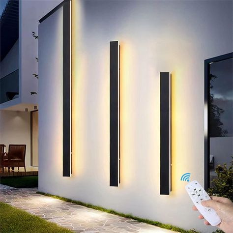 Illuminate your garden with the enchanting glow of our LED garden lights! 🌼✨ Create a magical outdoor oasis that comes to life after dark. Perfect for cozy evenings, garden parties, or simply adding a touch of charm to your landscape. Light up your nights with style! 💫🏡 #GardenLights #OutdoorDecor #LEDLighting #NighttimeMagic Lighting Your Garden, Modern Outdoor Wall Lighting, Stripped Wall, Balcony Lighting, Long Walls, Yard Lights, Backyard Lighting, Outdoor Patio Lights, Led Outdoor Lighting