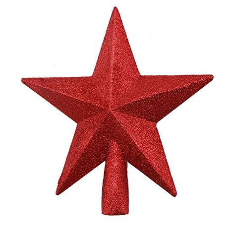 6" Petite Treasures Red Glitter Mini Star Christmas Tree Topper Christmas Tree Top Decorations, Small Christmas Trees Decorated, Christmas Tree Toppers Lighted, Xmas Tree Toppers, Christmas Tree Top, Gold Glitter Christmas, Christmas Tree Star Topper, Star Christmas Tree, Christmas Tree Tops