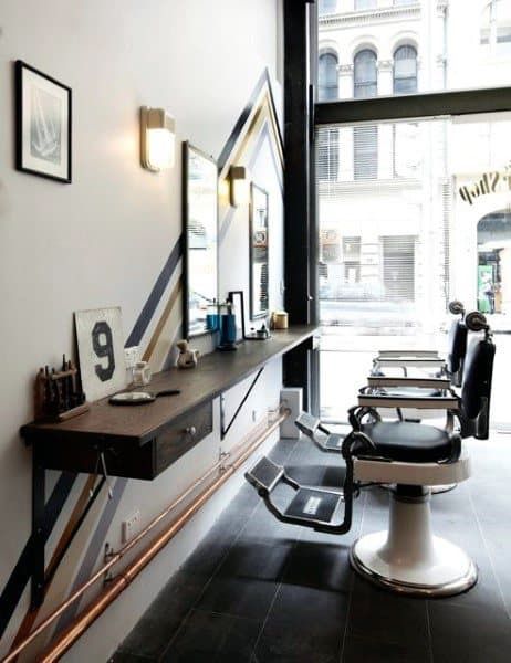 71 Best Barber Shop Design Ideas for Customer Satisfaction Barber Shop Design, Shop Design Ideas, Modern Barber Shop, Side Burns, Barbershop Design Interior, Haircut Mens, Best Barber Shop, Barber Shop Interior, Ideas Haircut