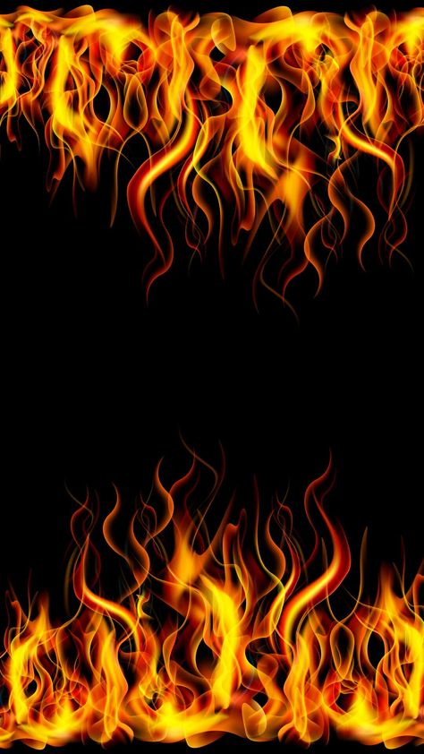 Fire Wallpaper, Black Background, Wallpapers, Orange, Yellow, Frame, Red, Black