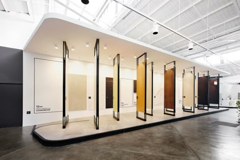 Showroom Glass Door Design, Door Showroom Design, Show Window Design, Windows Display Ideas, Laminate Door Design, Window Showroom, Plywood Display, Ceramic Showroom, Door Showroom