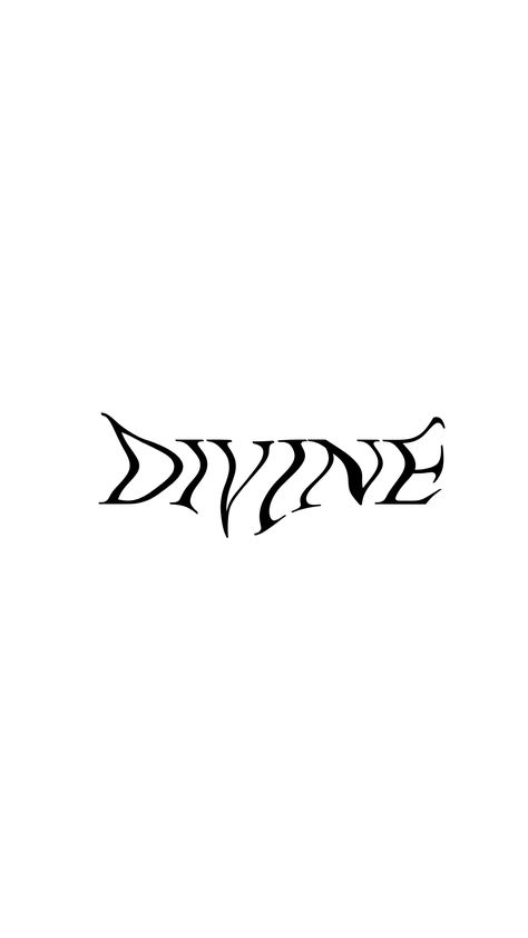 Divine Font Tattoo, Warped Text Tattoo, Tramp Stamp Tattoos Words, Techno Tattoo, Tattoo Typography, Seven Deadly Sins Tattoo, Typographic Tattoo, Biblical Tattoos, Tramp Stamp Tattoos