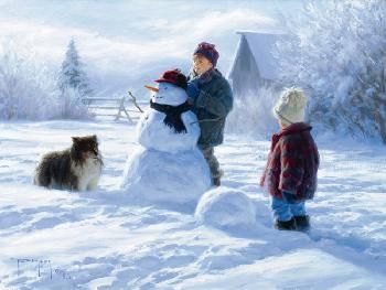 Robert Duncan Winter Friends Robert Duncan Art, Robert Duncan, Winter Friends, Beat Generation, Winter Szenen, Winter Art, Limited Edition Art Print, Winter Scenes, Figurative Art