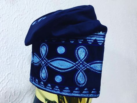 Made from navy blue velvet fabric with blue embroidery design. Traditional Caps For Men, Cap Men Fashion, Male Friends, African Wedding Attire, Nigerian Men Fashion, Blue Velvet Fabric, Clothes Fabric, Latest African Men Fashion, African Shirts For Men