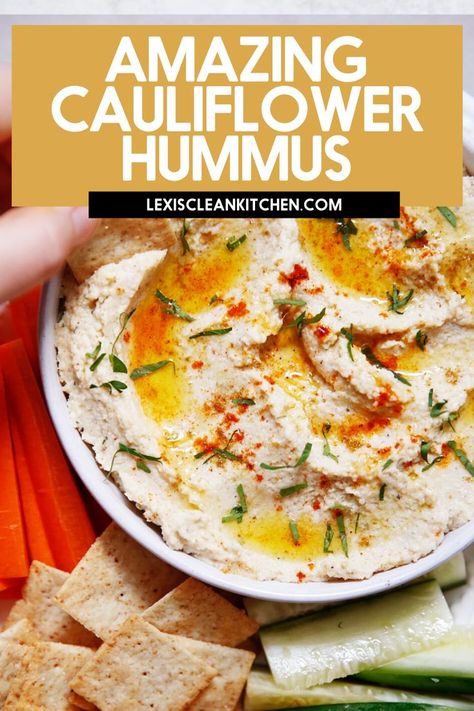 Keto Hummus Recipe, Traditional Hummus, Kitchen Website, Hors Devours, Cauliflower Hummus, Man Recipes, Lexi's Clean Kitchen, Whole30 Keto, Snacks Easy