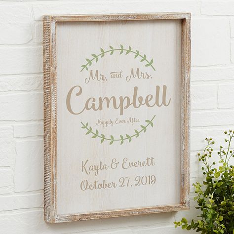 Mr And Mrs Signs Above Bed, Picture Frame Wedding Signs Painted, Mr & Mrs Signs Wedding, Wooden Mr And Mrs Sign, Mr And Mrs Scrabble Frame, Wedding Wall Art, Distressed Walls, Wood Frame Construction, Wedding Wall