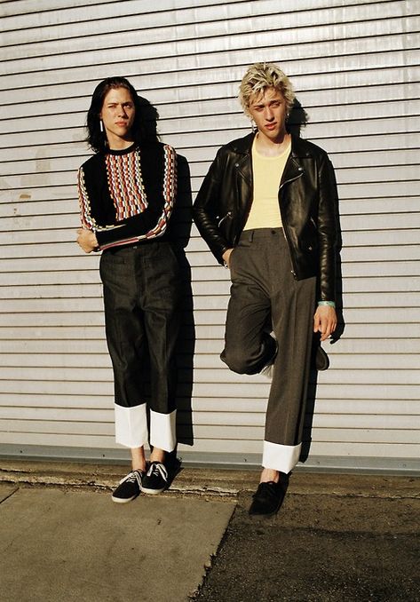 Wyatt and Fletcher Shears of The Garden by Lasse Dearman styled by Lotta Volkova Adam for Man About Town Punk Modern Fashion, Wyatt And Fletcher Shears, Wyatt And Fletcher, Fletcher Outfits, Fletcher Shears, Lotta Volkova, Culture Outfits, Man About Town, Fashion People