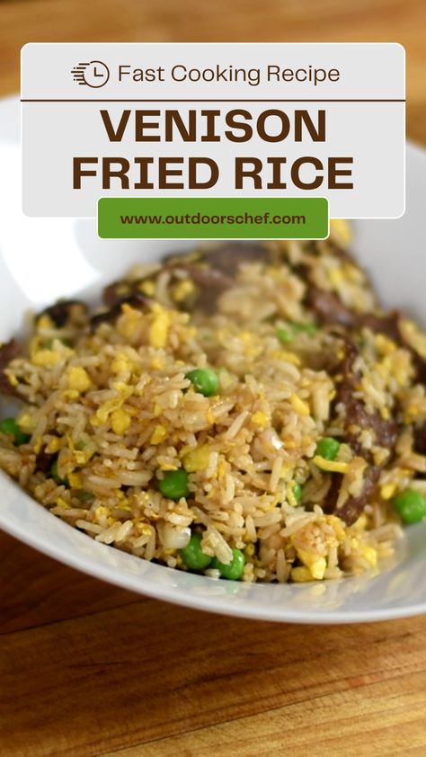 venison fried rice Fried Venison, Fast Cooking, Spring Recipe, Spring Dinner, Venison Recipes, Fried Rice Recipe, Game Food, Spring Recipes, Fresh Veggies