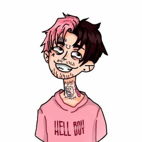 Lil Peep Hellboy, Rapper Art, Bo Peep, Rappers, Drawing Ideas, Rap, For Free, Wallpapers, Tattoos