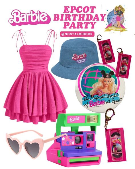 Discovering timeless pieces from the Barbie Epcot birthday party! Nostalgia Aesthetic, Disney World Outfits, Barbie Birthday Party, Barbie Birthday, Retro Theme, Theme Parks, Theme Park, Timeless Pieces, Disney World