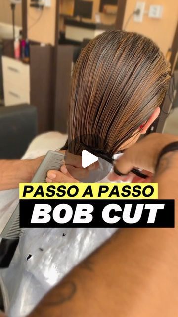 How To Cut A Bob Yourself, How To Cut Short Hair At Home, Diy Bob Haircut At Home, Cortes Bob, Long Bob Cuts, Concave Bob, Aline Bob, Short Bob Cuts, Color Balayage