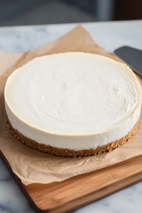 Indulge in the creamy decadence of Greek yogurt cheesecake with this delightful recipe. Perfect for satisfying your sweet tooth while still keeping things light and tangy. This dessert pairs the velvety texture of Greek yogurt with the rich flavor of cheesecake for a delightful treat that's sure to please your taste buds. Whether you're a fan of traditional cheesecake or looking for a healthier alternative, this Greek yogurt version is a must-try. Cheesecake With Yogurt, Greek Yogurt Pie, Traditional Cheesecake, Best Greek Yogurt, Greek Yogurt Cheesecake, Yogurt Cheesecake, Greek Yogurt Cake, Better Food Choices, Baked Crackers