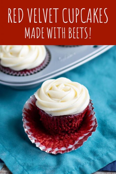 Red Velvet Cupcakes No Food Coloring, Red Velvet No Food Coloring, Red Velvet Cake Made With Beets, Red Velvet Cake Beets, Red Velvet Cupcakes With Beets, Red Velvet Beetroot Cake, Red Beet Cake, Healthy Red Velvet Cupcakes, Red Velvet With Beets