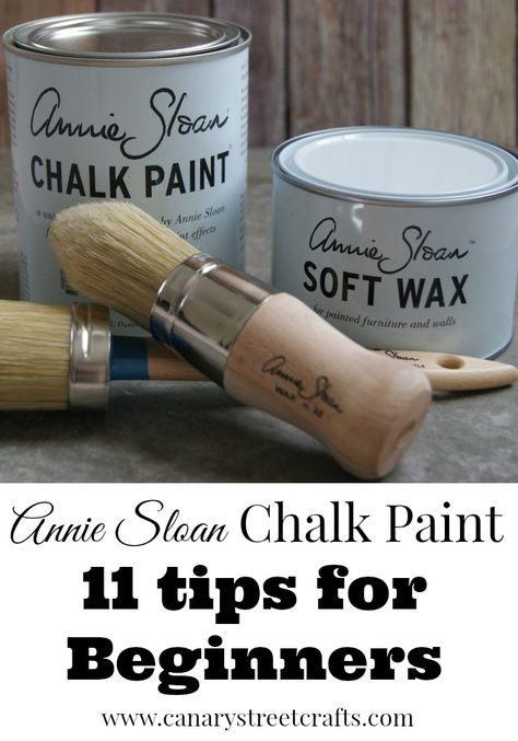 11 fantastic tips for anyone who uses or is thinking about using Annie Sloan chalk paint.  {Canary Street Crafts} Best Chalk Paint, Tre Kunst, Paint Tips, Chalk Paint Projects, Annie Sloan Paints, Chalk Paint Furniture, Annie Sloan Chalk Paint, Refurbished Furniture, Furniture Restoration