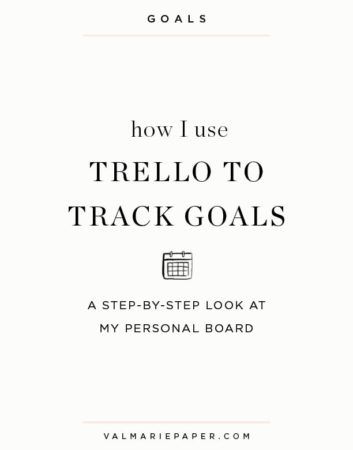 How I use Trello for goal-tracking • Val Marie Paper Trello Ideas, Evernote Organization, Trello Templates, Virtual Assistant Tools, Routine Cards, Block Scheduling, Presence Of The Lord, Goal Tracking, Hope Life