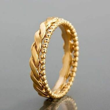 Braided Wedding Rings, Latest Gold Ring Designs, Jewelry Necklace Simple, Unique Gold Rings, New Gold Jewellery Designs, Fancy Jewelry Necklace, Pretty Jewelry Necklaces, Beautiful Gold Necklaces, Handmade Gold Jewellery