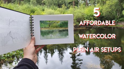 Watercolor Plein Air, Plein Air Watercolor, Pochade Box, Travel Art Kit, Paintings Tutorials, Watercolor Kit, Art Articles, Air Painting, Watercolor Paintings Tutorials