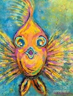 Whimsical Fish, Face Stencils, Watercolor Fish, Tableau Art, Sea Art, Tropical Art, Camping Art, Fish Painting, Fish Art