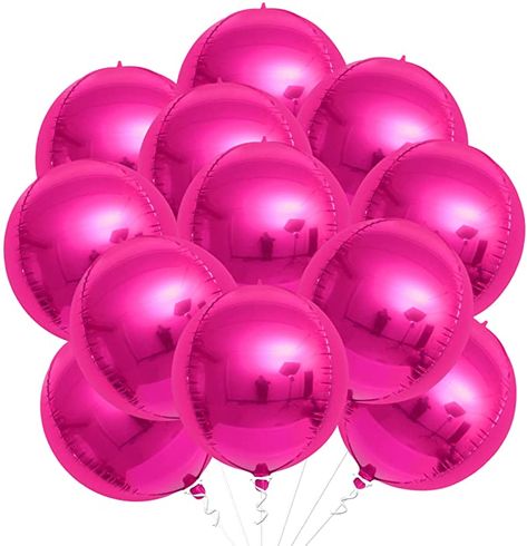 Hot Pink Party Decorations, Hot Pink Birthday Decorations, Pink Bachelorette Party Decorations, Hot Pink Balloons, Hot Pink Birthday Party, Hot Pink Decor, Neon Party Decorations, Pink Birthday Decorations, Hot Pink Party