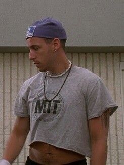 Young Adam Sandler in a crop top Men Crop Top, Crop Top Guy, Crop Top Men, Boys In Crop Tops, Spirit Week Outfits, Mens Crop Top, Estilo Cholo, Superman Shirt, High Fashion Runway