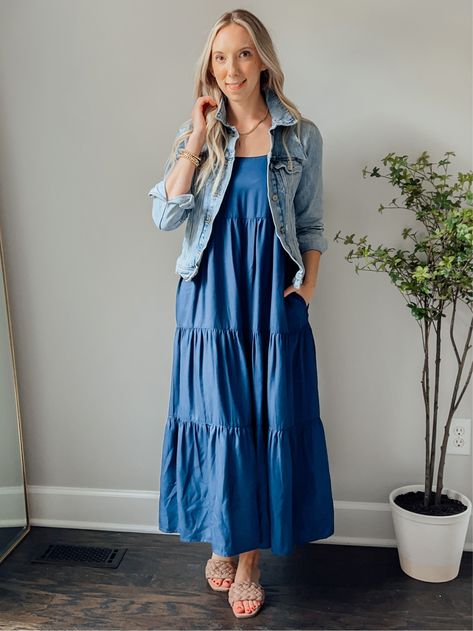 The Drop Women's Britt Tiered Maxi … curated on LTK Tiered Maxi Dress Outfit, Maxi Dress Outfit, Spring Fashion Outfits, Fashion Outfit Ideas, Tiered Maxi Dress, Style Maxi Dress, Dress Outfit, Fashion Outfit, The Drop