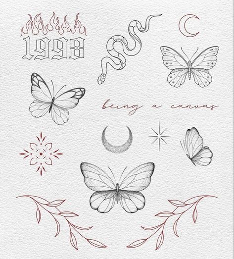 Flash Art Tattoo Simple, Sticker Sleeve Tattoos For Women, Sticker Sleeve Tattoo, Sticker Sleeve, Tato Minimal, Basic Tattoos, Would You, Small Pretty Tattoos, Cute Tiny Tattoos