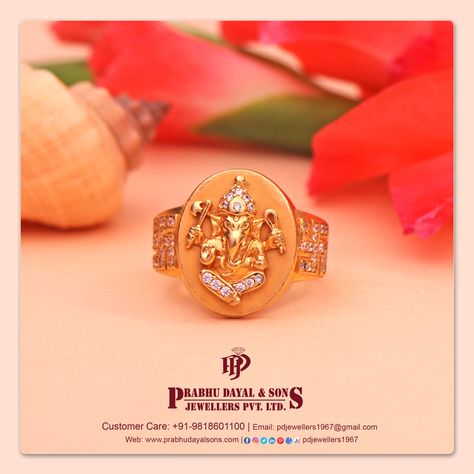 Vinayaka Rings For Men Gold, Ganesh Rings For Men, Ganesh Rings For Men Gold, God Rings For Men Gold, Boys Gold Ring, Tamil Selvi, Heavy Rings, Gents Gold Ring, Gents Rings