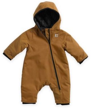 Carhartt Quick Duck Snowsuit in Brown Country Boy Outfits, Carhartt Kids, Toddler Snowsuit, Baby Snowsuit, Baby In Snow, Winter Baby Clothes, Boy Outerwear, Snow Outfit