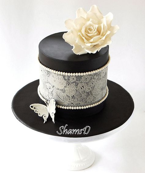 Sugarveil Lace Cake | Flickr - Photo Sharing! Sugar Veil, Lace Cake, Sugar Lace, Cake Lace, Unique Cakes, Small Cake, Gorgeous Cakes, Cake Decorating Tools, Wedding Cake Designs