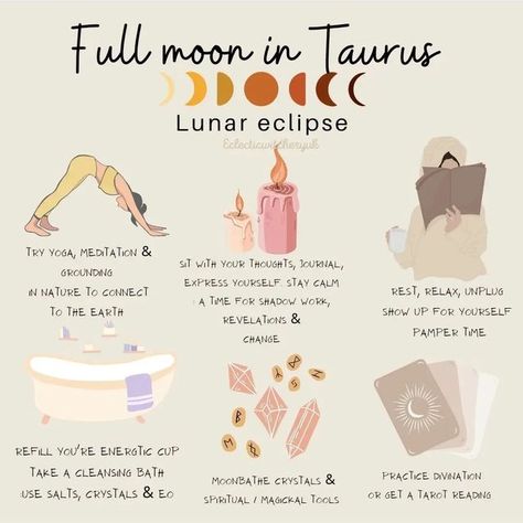 Full Moon Taurus, Moon Taurus, November Full Moon, Witch Spirituality, Baby Witch, Lunar Eclipse, Shadow Work, New Moon, Tarot Reading