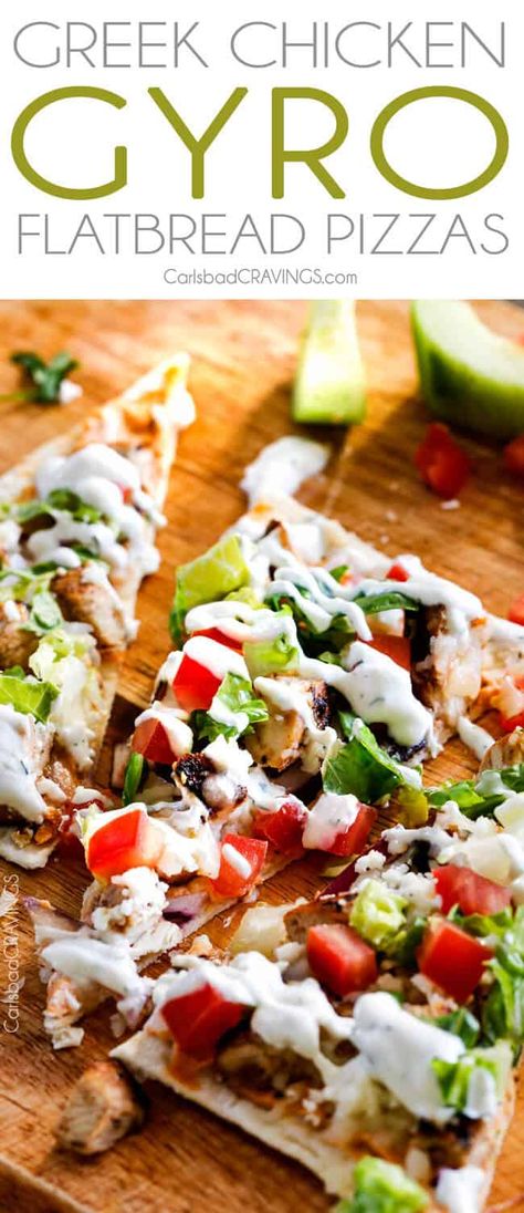 Gyro Flatbread, Gyro Pizza, Flatbread Pizzas, Greek Pizza, Flatbread Pizza Recipes, Chicken Gyro, Meatball Pizza, Chicken Flatbread, Pizza Ideas