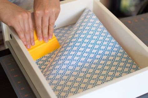 How To Line Kitchen Drawers & Shelves with Cheery Paper — Lessons from The Kitchn | The Kitchn Kitchen Shelf Liner, Kitchen Drawer Liners, Kitchen Cabinet Liners, Kitchen Liners, Inside Kitchen Cabinets, Lining Drawers, Ladder Shelf Diy, Line Kitchen, Cabinet Liner