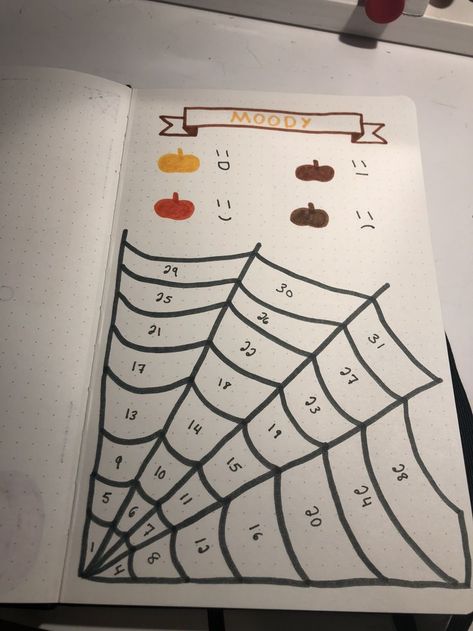 October bullet journal mood tracker October Bullet Journal Mood Tracker, October Mood Tracker, Bullet Journal Halloween, October Bullet Journal, Bullet Journal Mood Tracker, Journal Mood Tracker, Bullet Journal October, October Mood, December Bullet Journal